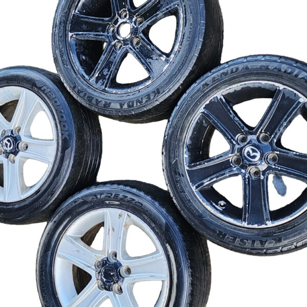 Juego Rines Rin X4 Unidades 5 Pernos Mazda 6 2007 2.0 At Negro