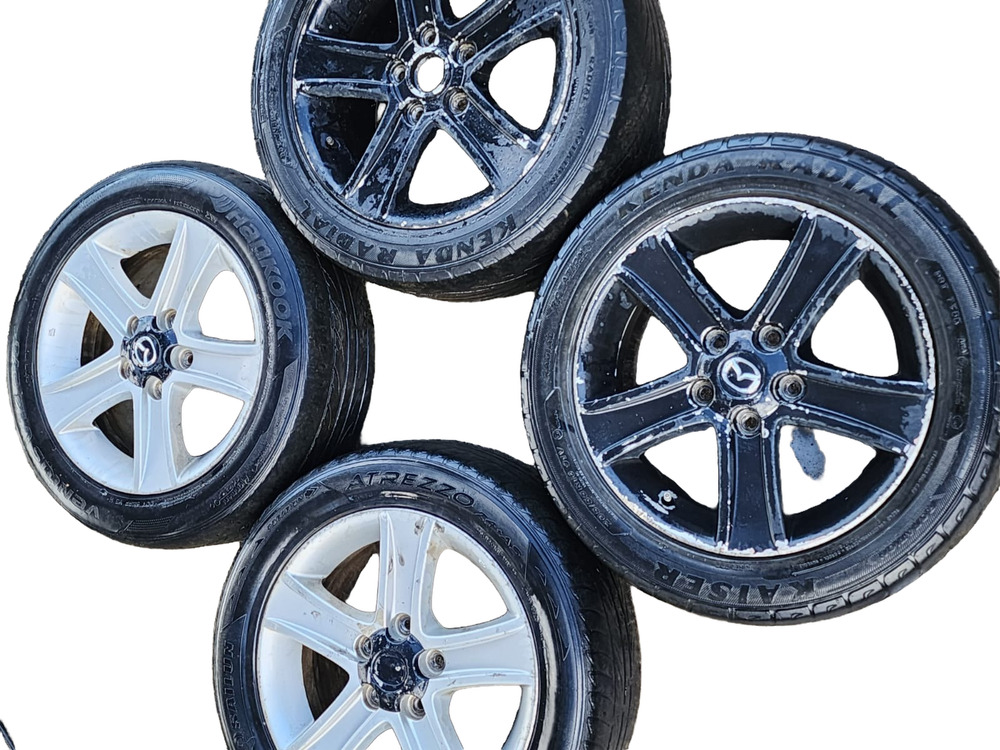 Juego Rines Rin X4 Unidades 5 Pernos Mazda 6 2007 2.0 At Negro