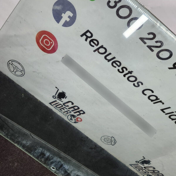 Vidrio Puerta Trasera Derecho Ford Ecosport 2008 2.0 Mt