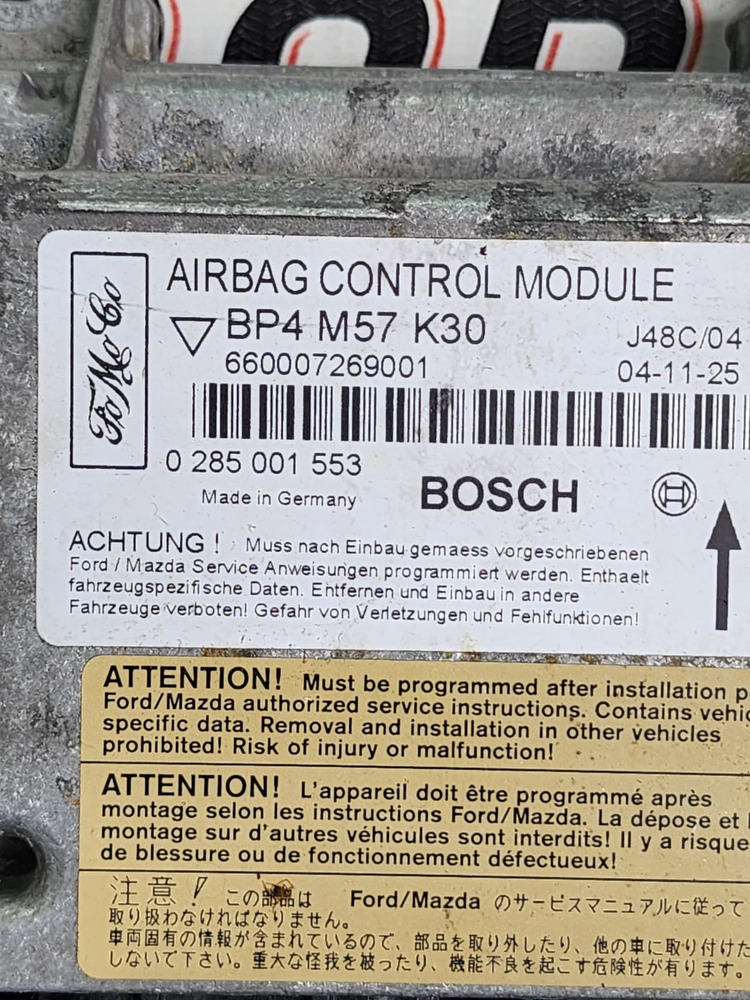 Modulo Bolsas De Aire Air Bag Mazda 3 2005 2.0 At - Image 4