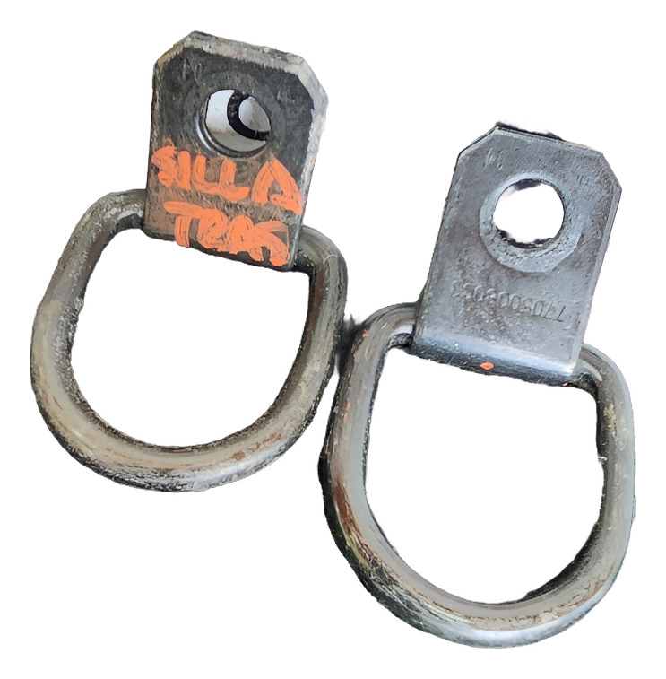 Anclaje Seguro Silla Para Bebe X2 Renault Megane 2 2005  At Negro