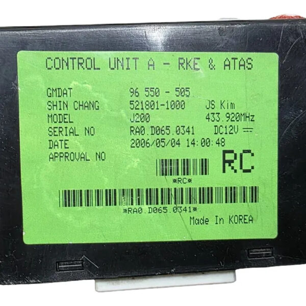Modulo Alarma Llave Control Transponder Chevrolet Optra 1.4 2005 MT