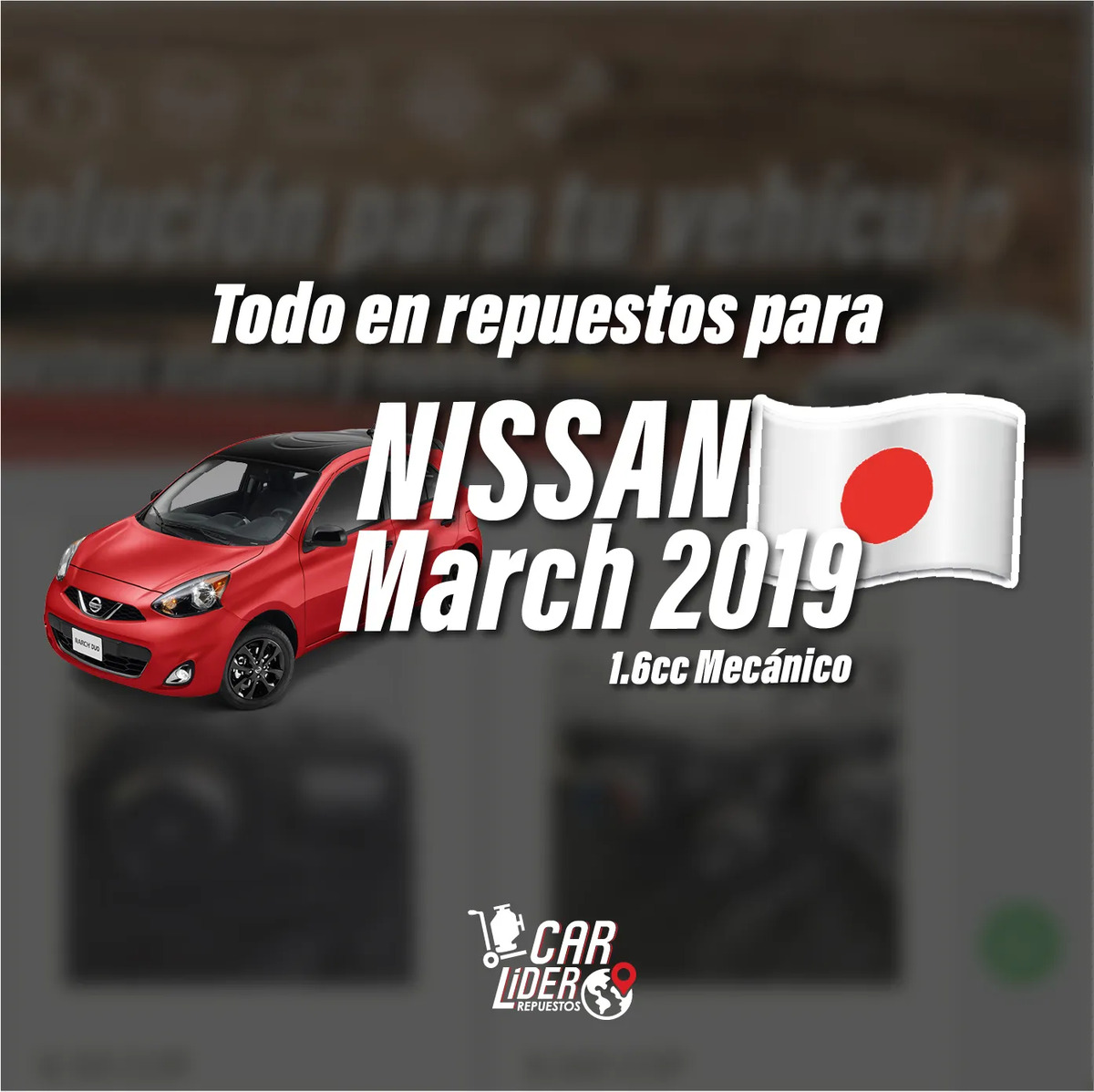 Banner Nissan March 2019 «repuestos»