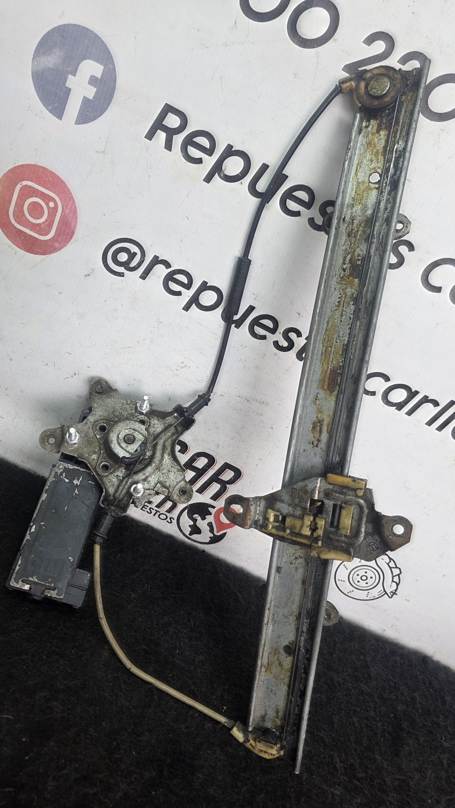 Cremallera Motor Elevavidrio Delantero Izq Nissan Sentra B13 1.6 1994 MT