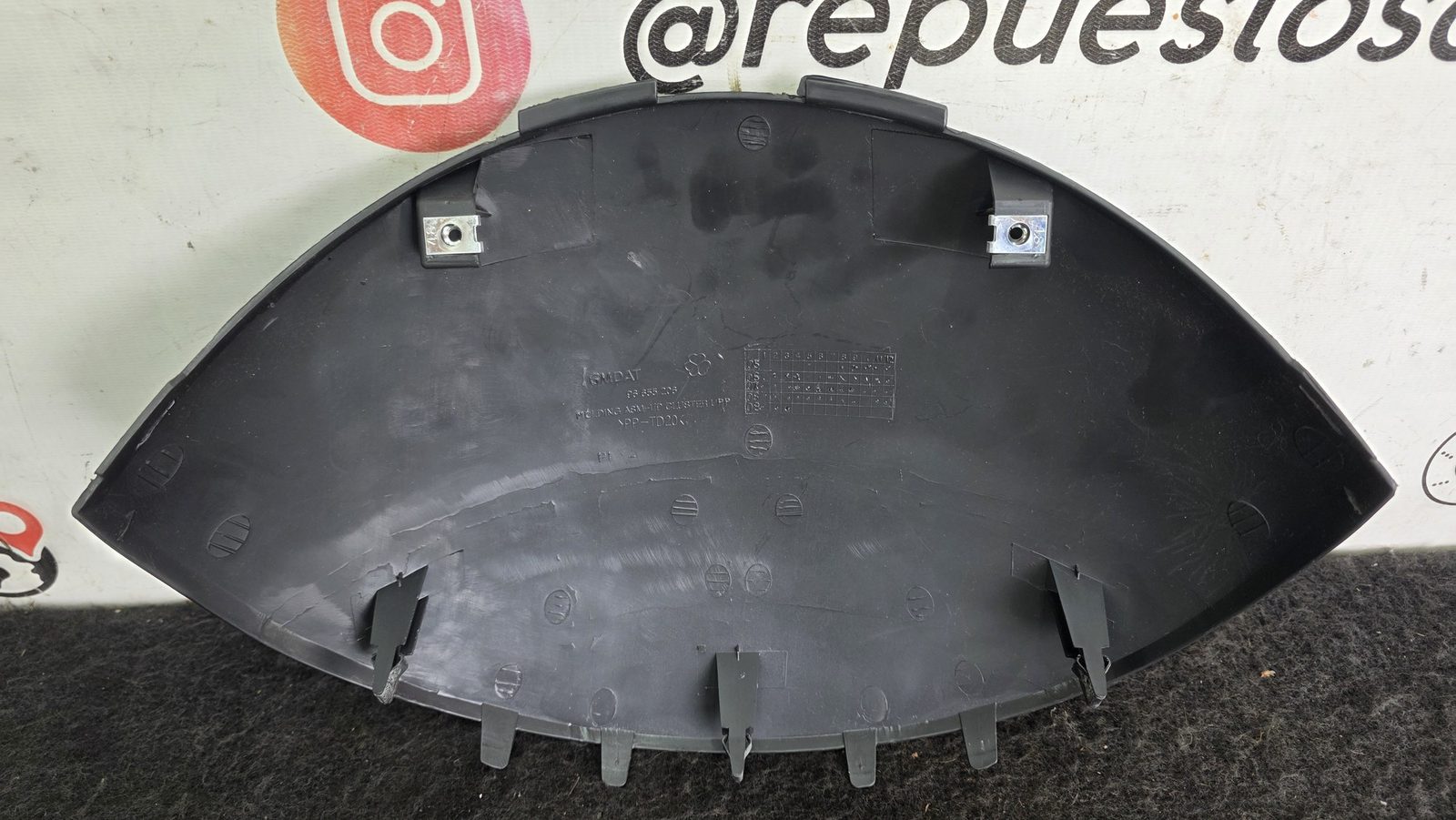 Tapa Cobertor Tablero tacometro Chevrolet Aveo GT 1.6 2011 MT